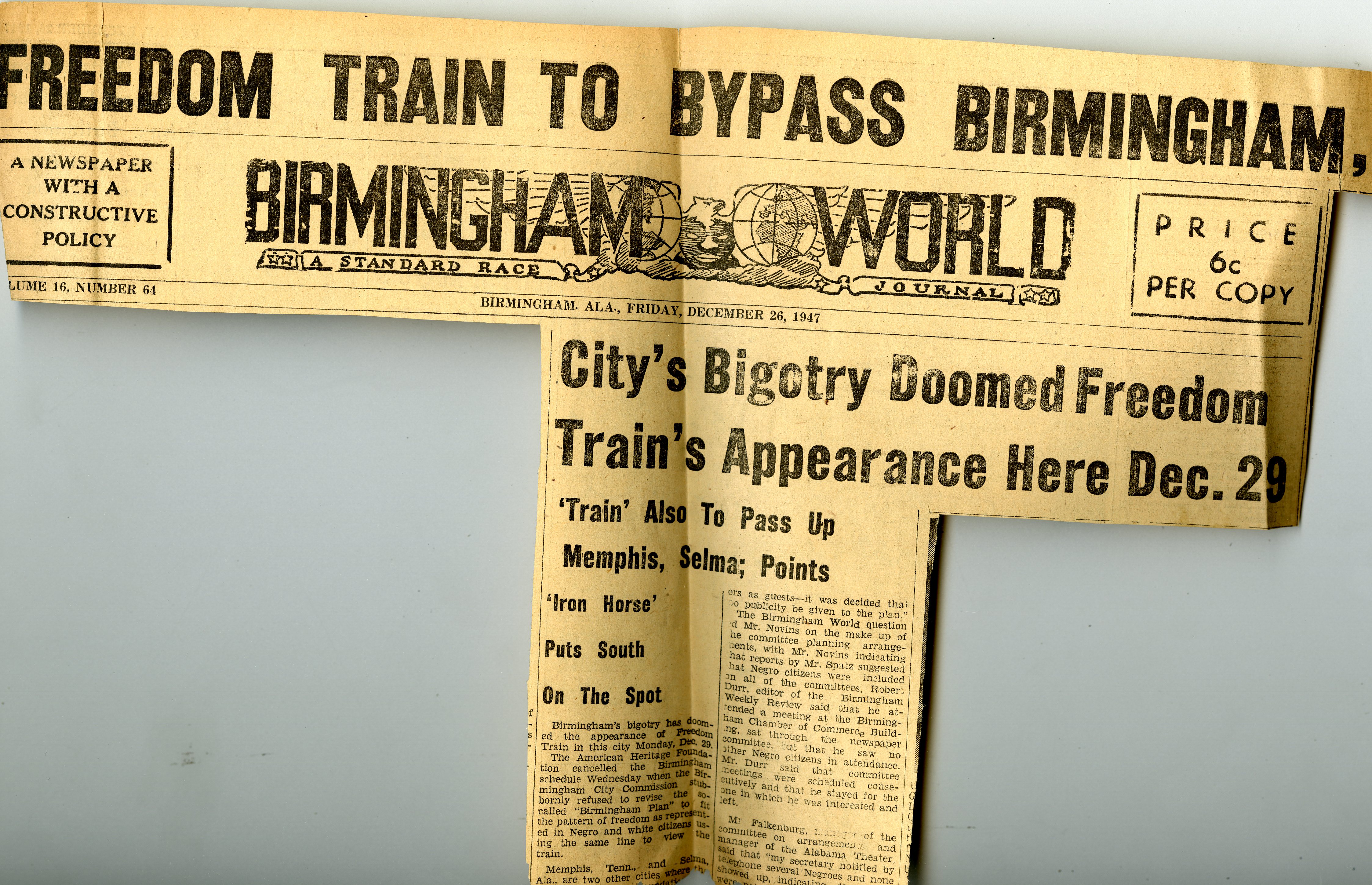 Freedom Train Route The Freedom Train and the Contagion of Liberty, 1947-1949 ...
